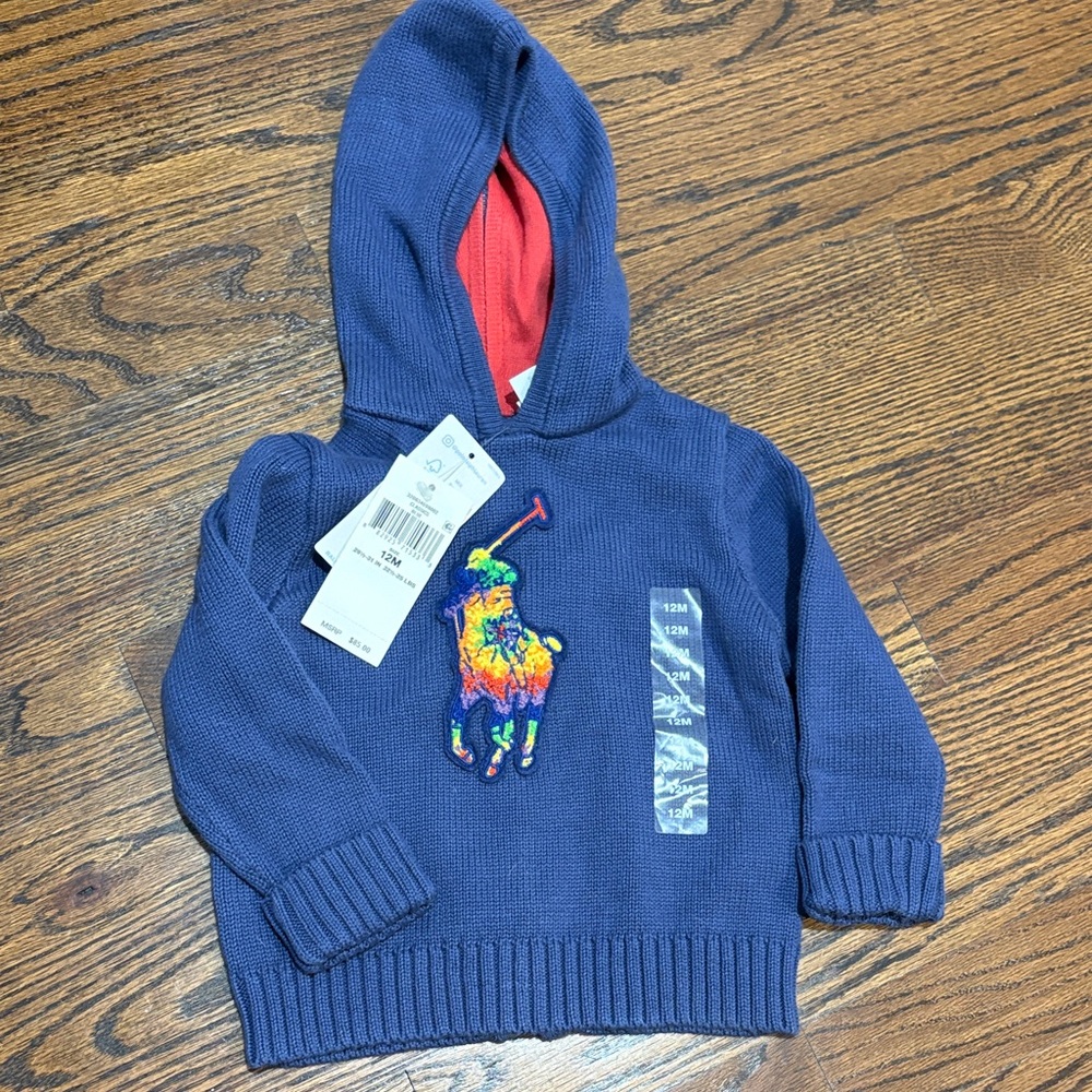 Polo by Ralph Lauren Kids Navy and Red Hoodie